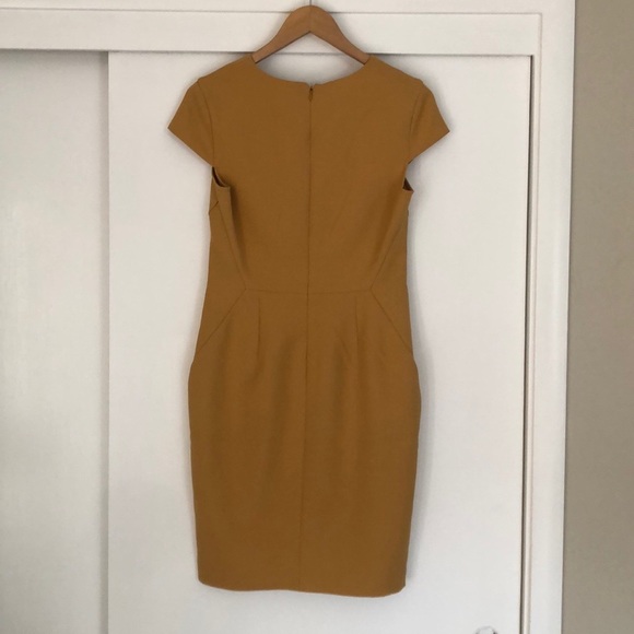 Mustard Yellow Tailored Dress 0P size - Picture 3 of 8